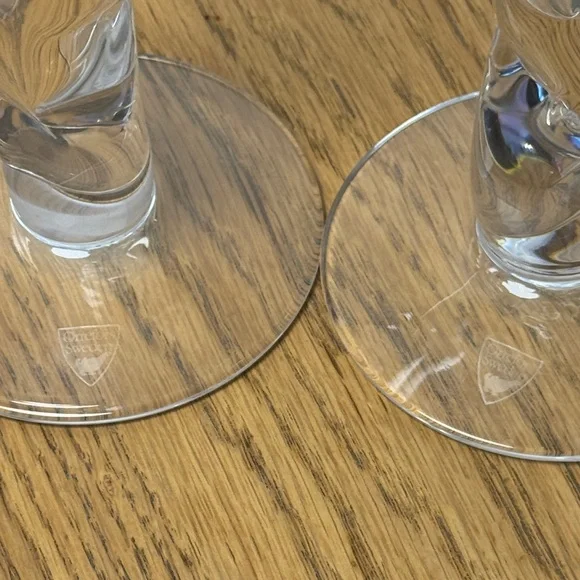 ORREFORS SWEDEN Crystal Clear Glass Candle Holders RARE Twist Design 9.5" - 7.5" - Picture 6 of 11